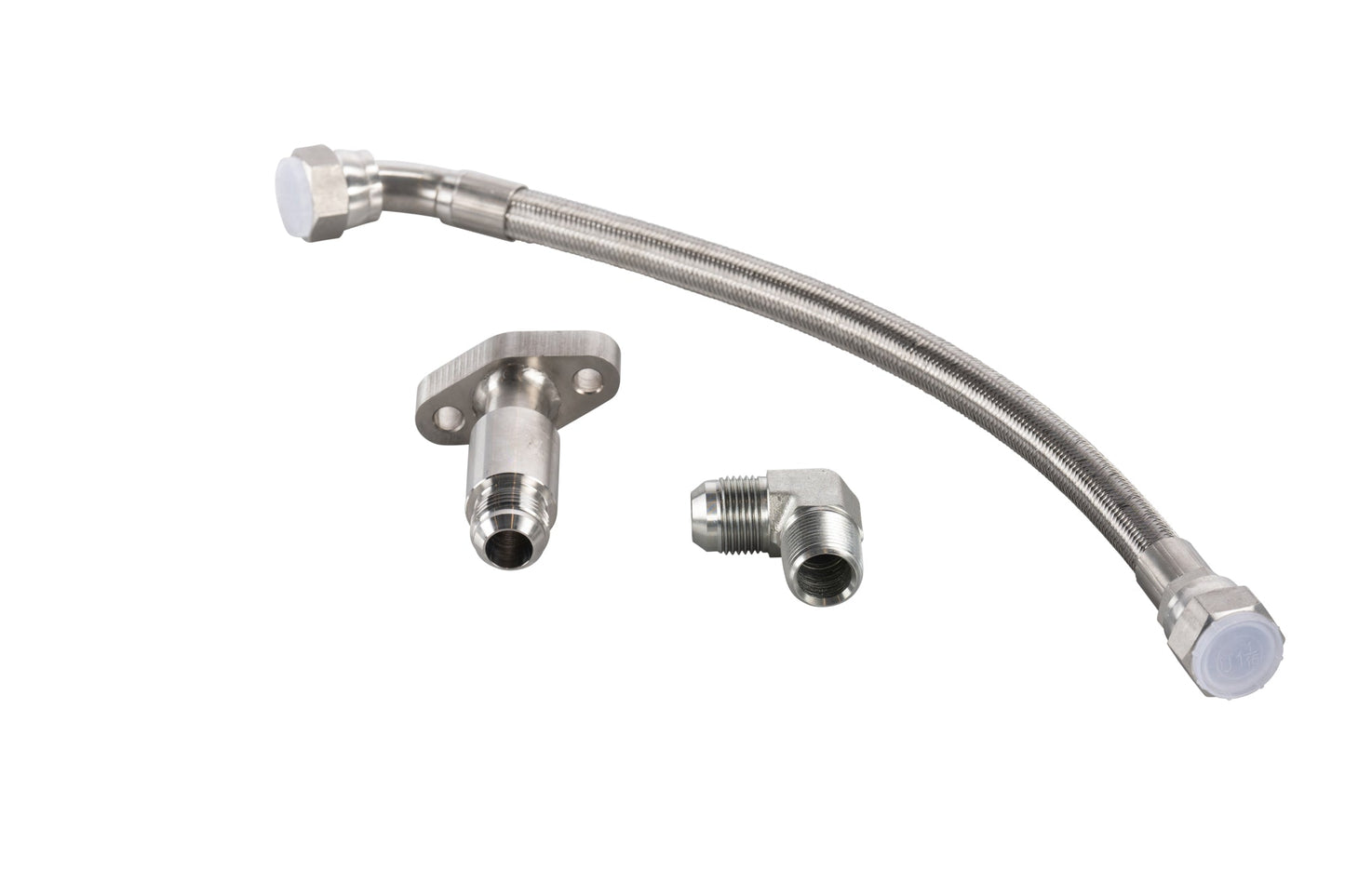 ATE Detroit Series 60 12.7 Turbo Drain Line Kit - SS Braided Pre-2004