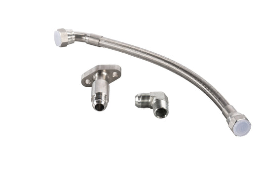 ATE Detroit Series 60 12.7 Turbo Drain Line Kit - SS Braided Pre-2004