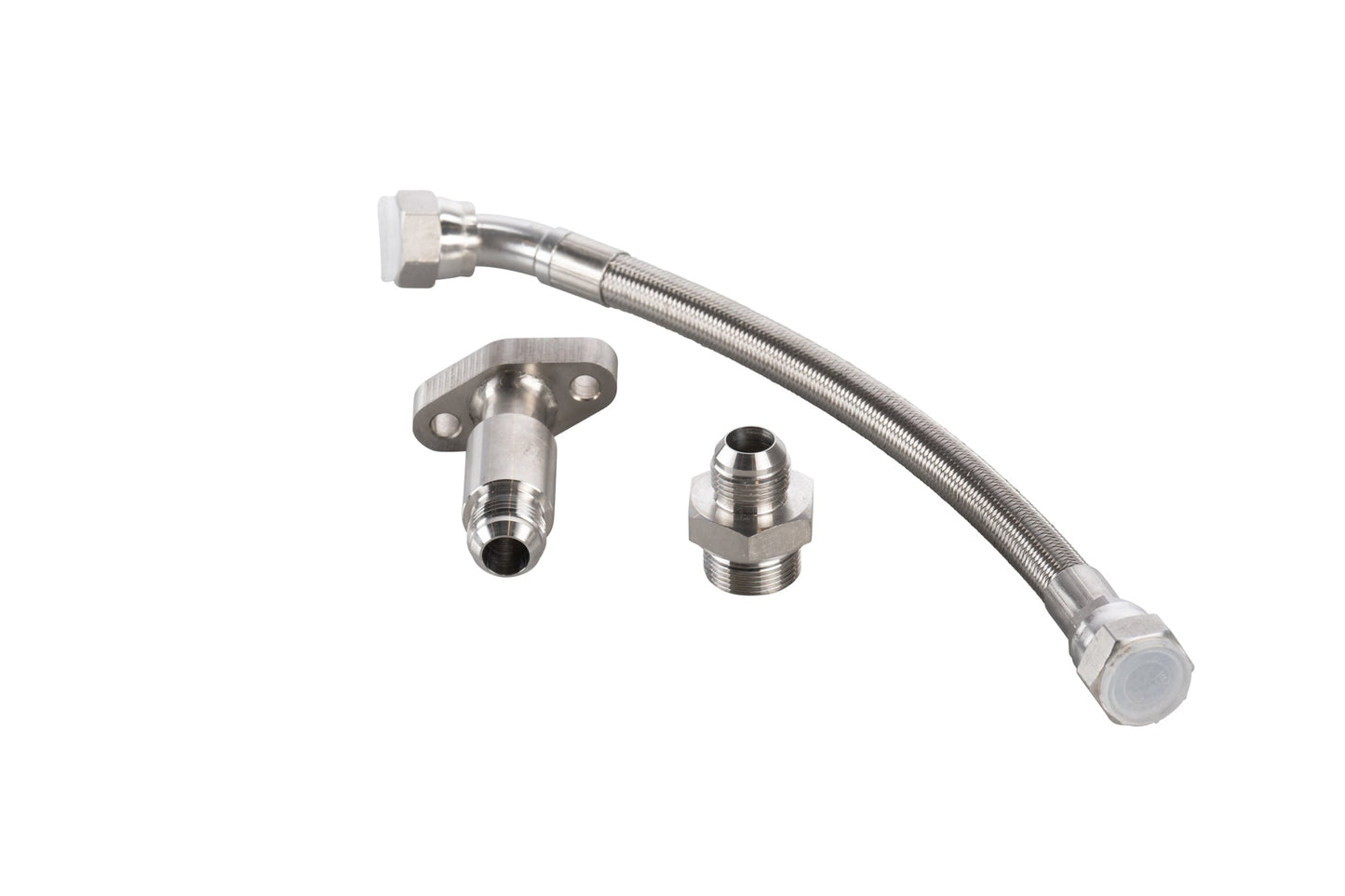 ATE Detroit Series 60 14L Turbo Drain Line Kit - SS Braided 2004-2007